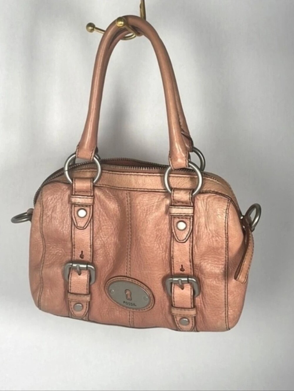 Beige/Salmon Fossil Purse